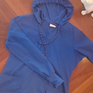 Buttersoft hooded scrub top